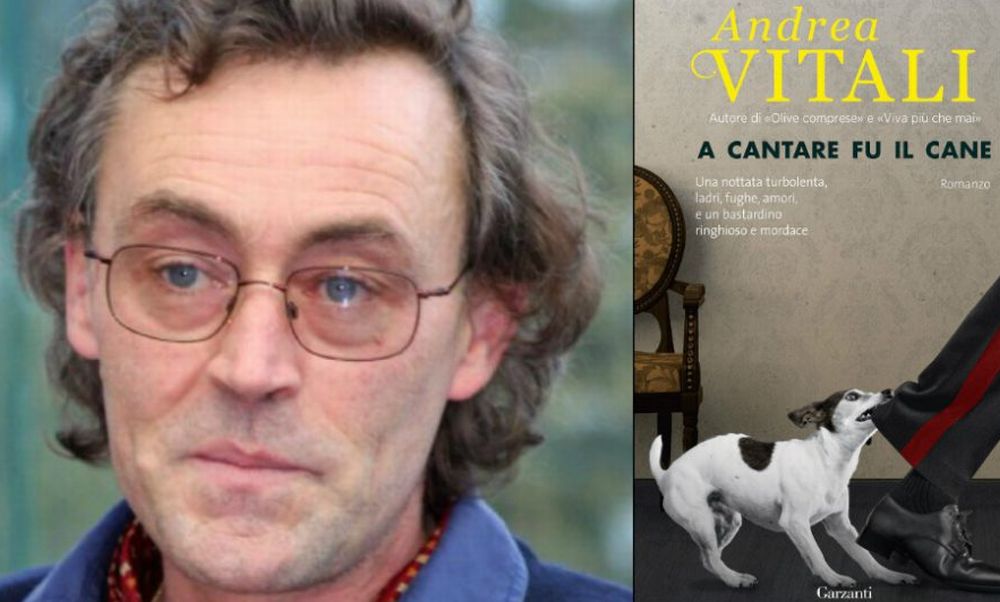 Martedì a Sanremo Andrea Vitali presenta il libro  “A cantare fu il cane “