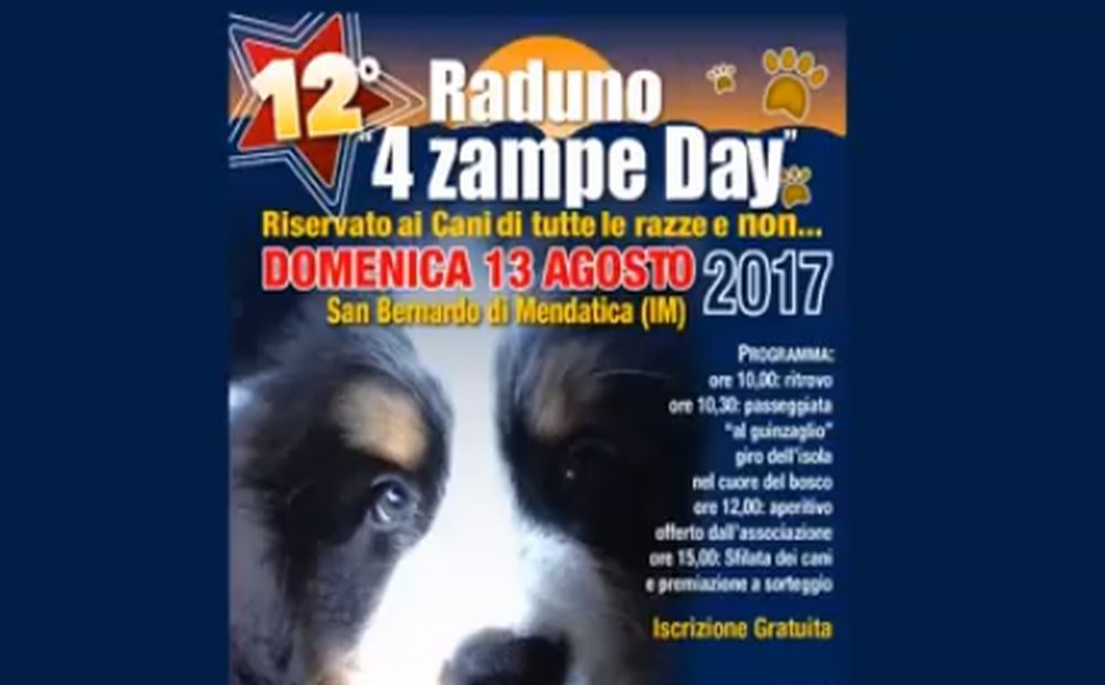 A San Bernardo di Mendatica domenica c’è “4 zampe day” portate i vostri animali e vi divertirete anche voi