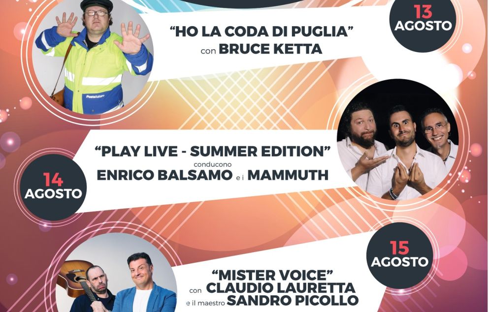 A San Bartolomeo, da Domenica tre serate di cabaret con i comici della TV