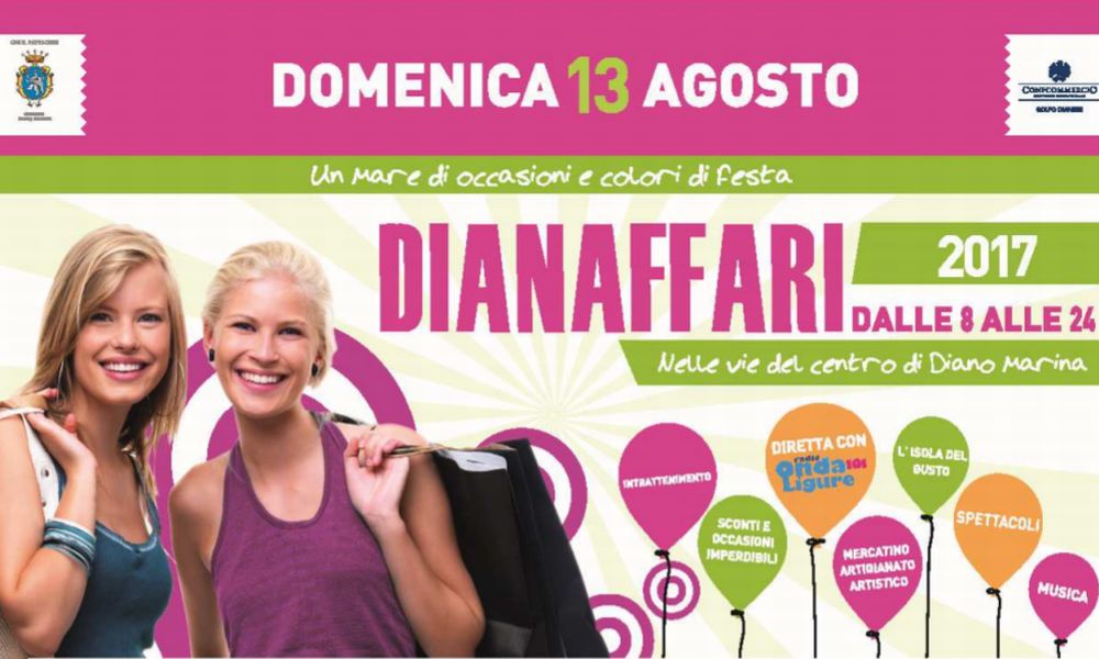 A Diano Marina torna “DianAffari” con musica, balli, danza del ventre, giochi per bambini e shopping nel centro