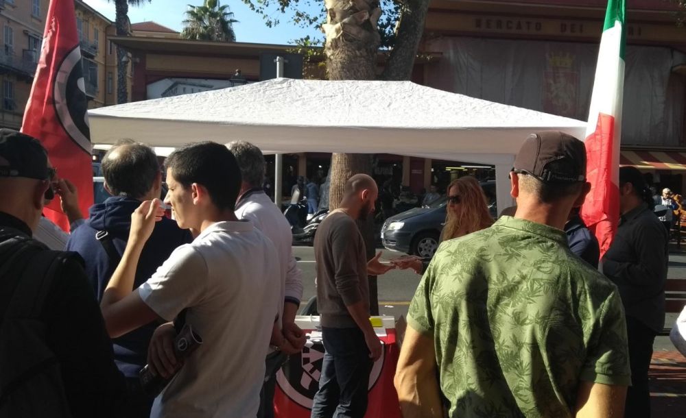 Aggressione al banchetto di CasaPound a Ventimiglia, ferito un militante