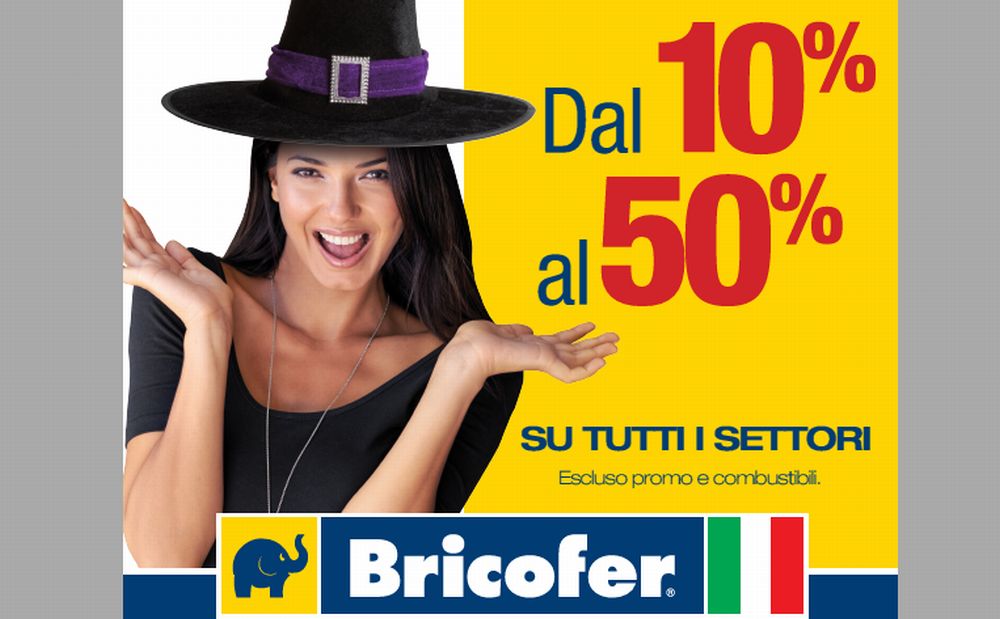 Sabato e Domenica da Bricofer a Tortona si possono fare acquisti con sconti fino al 50%