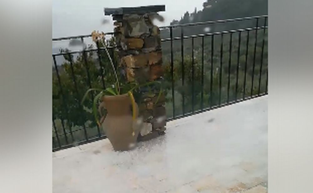 A Borgo Sant’agata e sulle alture di Diano la pioggia si è trasformata in qualcosa di molto simile alla neve
