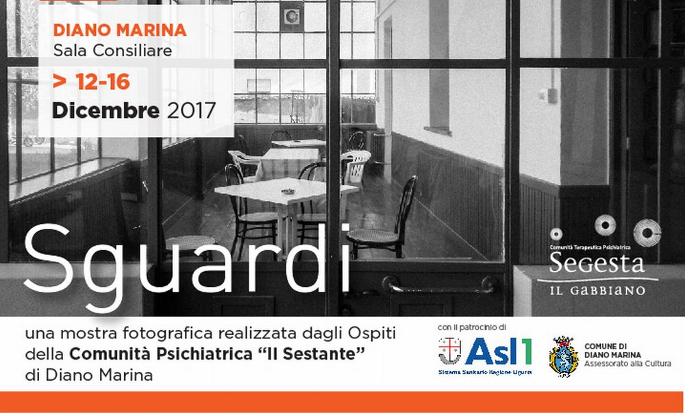 Inaugurata a Diano Marina la mostra “Sguardi” realizzata dagli ospiti della Comunità Psichiatrica “Il Sestante”