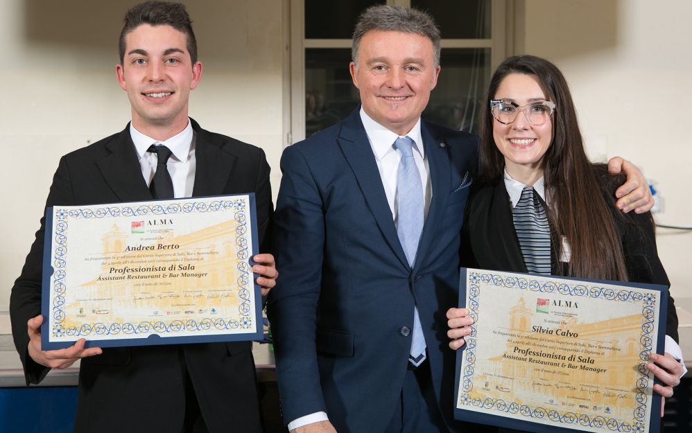 Andrea Berto di Novi Ligure, e Silvia Calvo di Murisengo si sono diplomati Professionisti alla Scuola Internazionale di Cucina Italiana
