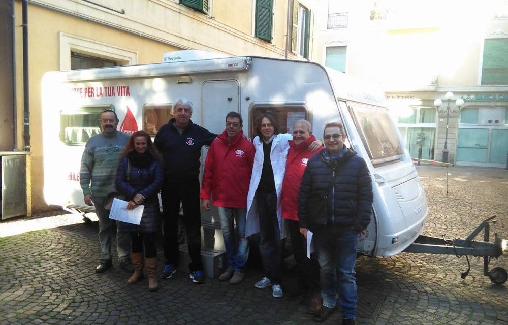Un successo la donazione del sangue della Fidas fatta a Diano Marina. E domenica prossima tocca a Diano San Pietro