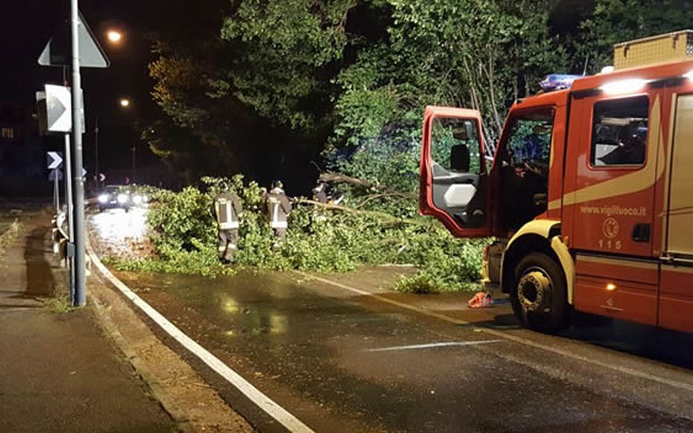 Quasi cento interventi in due giorni nel novese per alberi caduti e cavi elettrici “saltati”