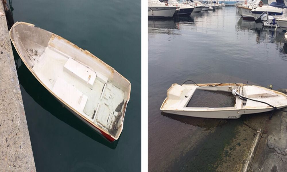 Al largo di Diano Marina la Capitaneria di Porto di Imperia recupera due barche abbandonate