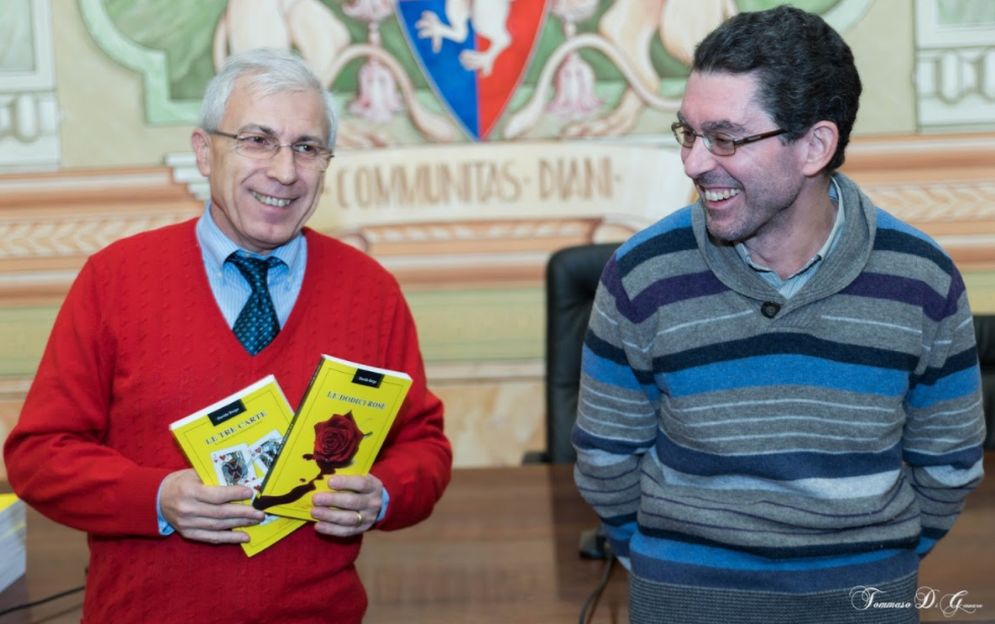 Davide Bergo, Angelo Bottiroli e il Commissario Gatti hanno aperto la rassegna “Scrittori dianesi alla ribalta”