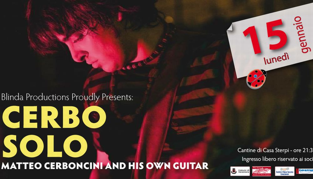 Lunedì tornano i concerti blues a Gavazzana con “Cerbo solo”