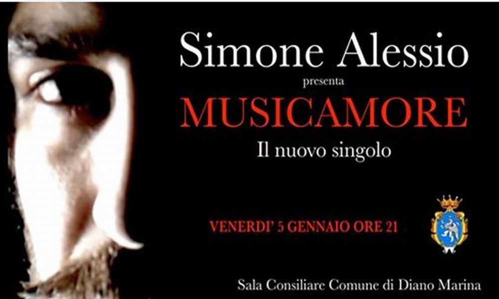 Venerdì a Diano Marina il cantautore Simone Alessio presenta il suo ultimo singolo “Musicamore”