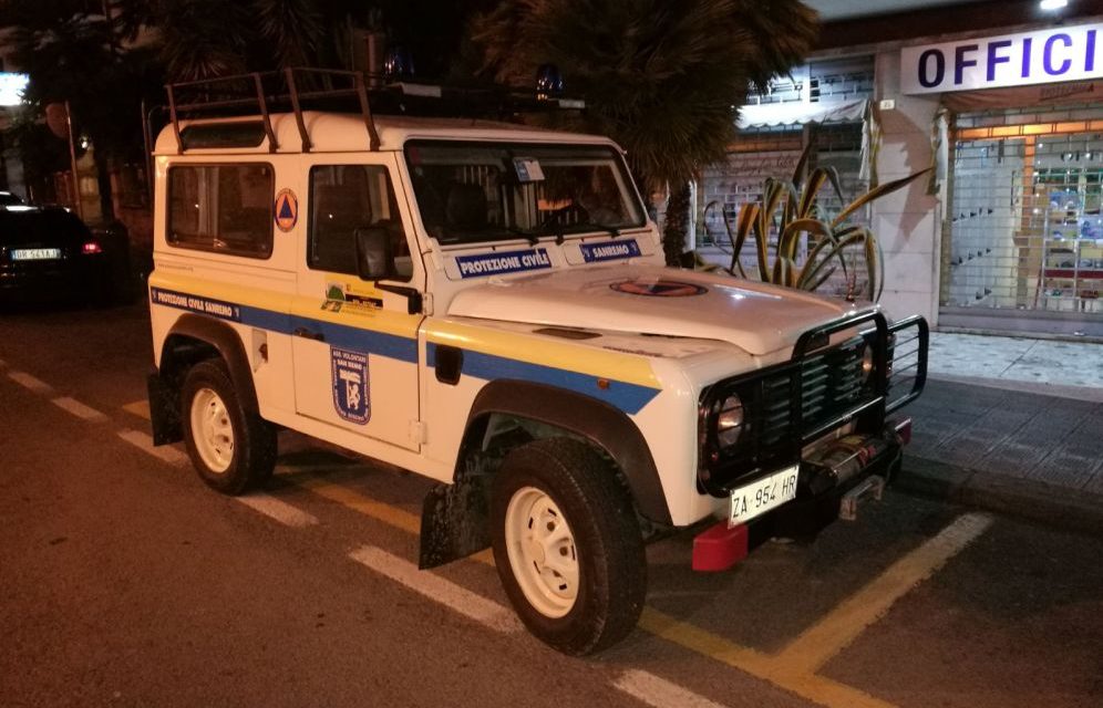 A Capodanno anche la protezione civile di Sanremo impegnata nelle operazioni di sicurezza