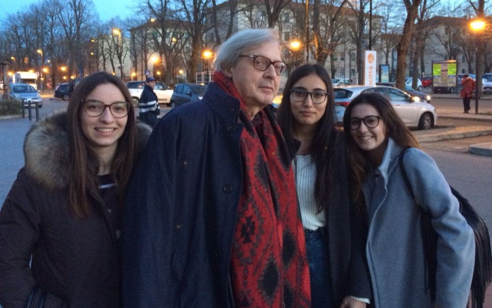 Gli studenti del Marconi di Tortona imparano l’arte con  Vittorio Sgarbi