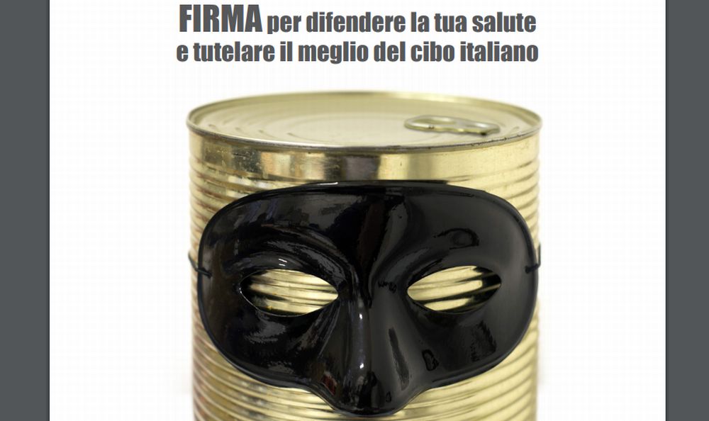 Stop cibo falso: al via la raccolta firme anche in provincia di Imperia