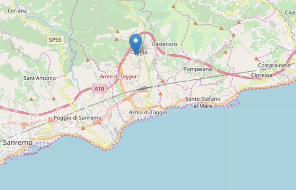 Terremoto a Taggia avvertito dai sismografi, nessun danno a cose o persone
