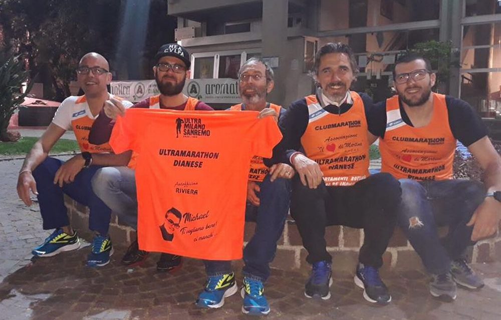 Domenica a Diano Marina passano gli atleti dianesi della Ultra Marathon nel segno di Michael Mistri e “Il cuore di Martina”. Sosteniamoli
