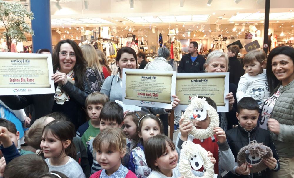 Al Centro Commerciale oasi di Tortona coinvolti 1.600 bambini, Raccolto più di 3 mila euro per beneficenza