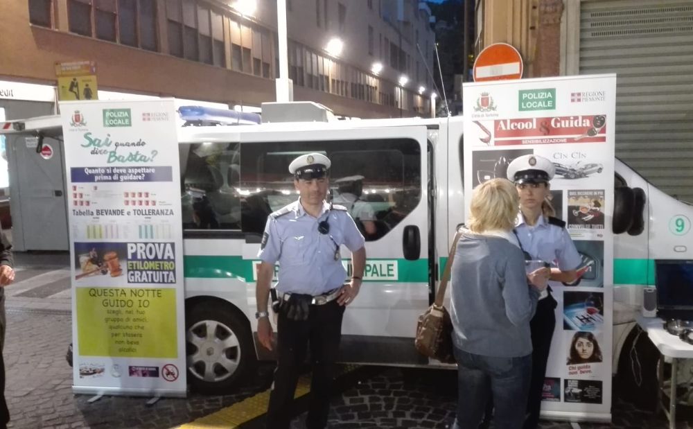 Un successo la campagna contro la guida in stato di ebbrezza dei Vigili di Tortona