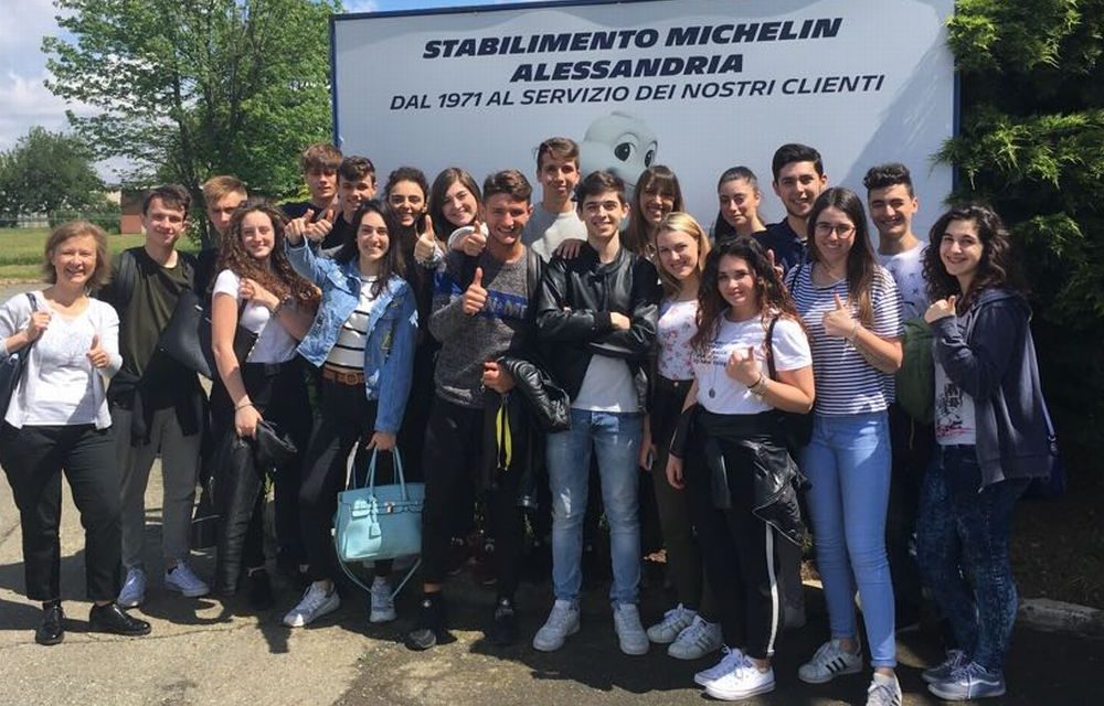 Giovani tortonesi del “Marconi” in visita alla Michelin di Spinetta Marengo