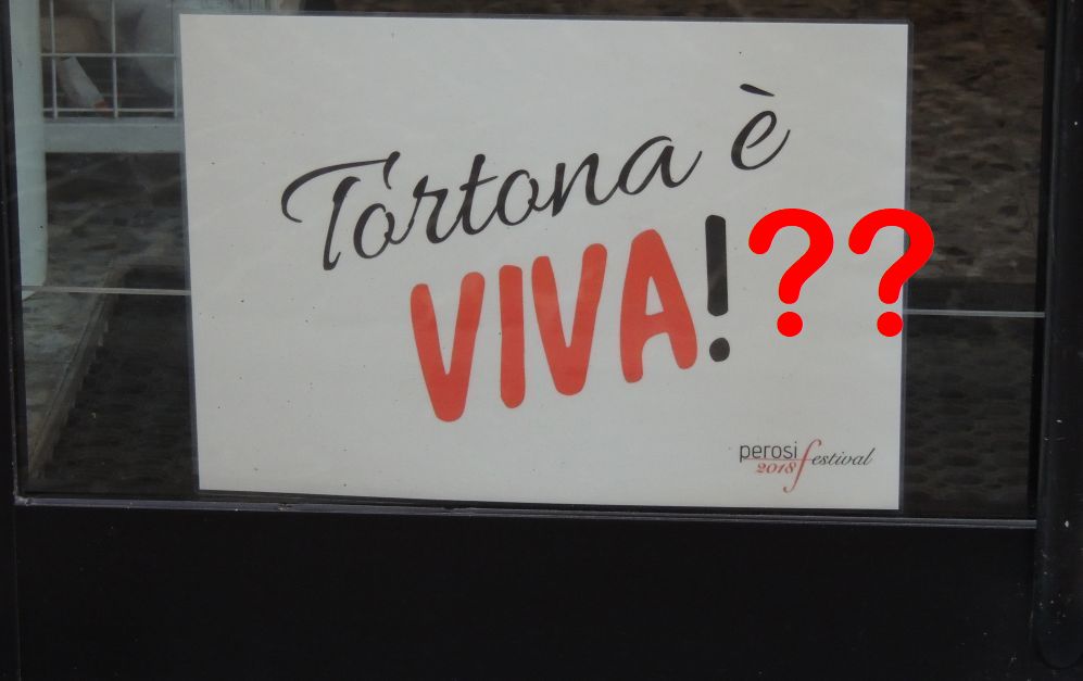 Una lettrice a nome di tanti conferma che l’organizzazione dell’evento dei Commercianti di Tortona non è stata il massimo. “Tortona non è viva”