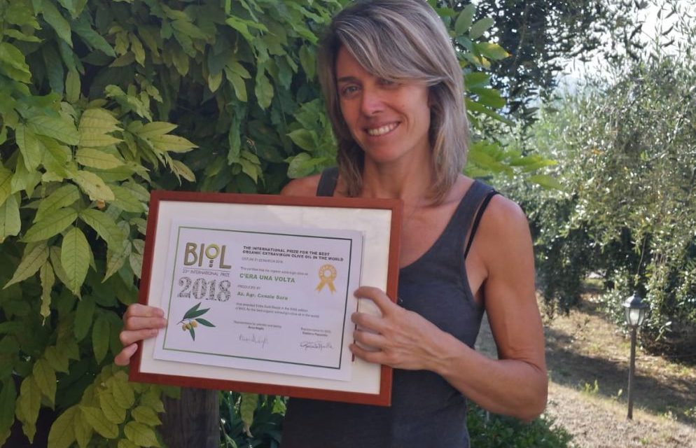 Sara Canale di Camporosso conquista il premio extragold con olio extravergine 100%taggiasco