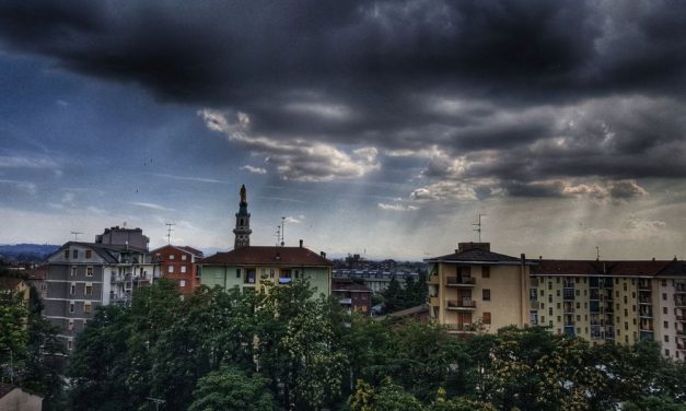 C’é Oggi Tortona: splendida immagine di Dino Giacomo Zanardi sul temporale di ieri