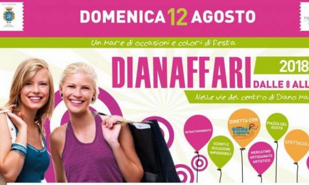 Domenica per le vie di Diano Marina torna “Dianaffari” la Giornata del Commercio