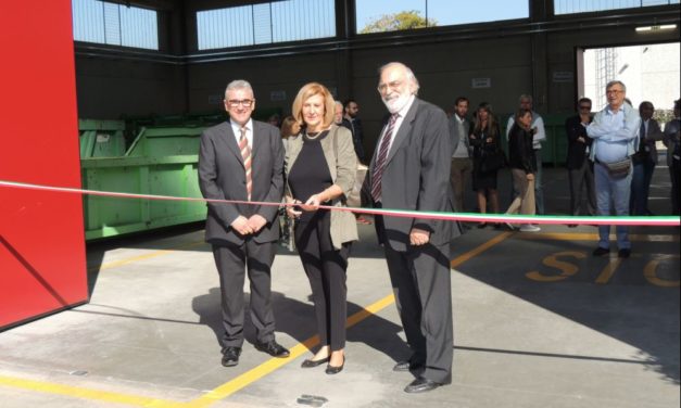 Il vice Sindaco di Tortona ha inaugurato il nuovo centro di raccolta rifiuti. Le immagini