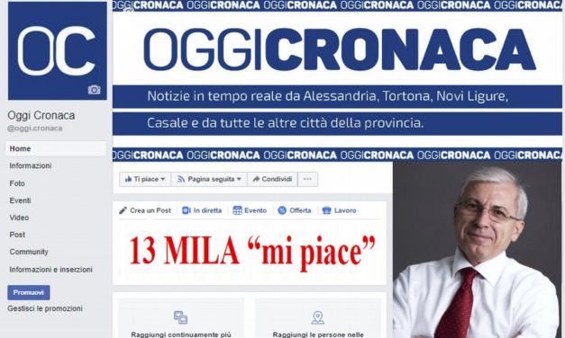 La pagina Facebook di Oggi Cronaca ha superato i 13 mila like! Grazie a tutti
