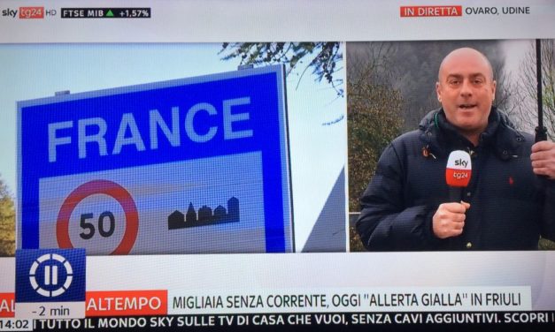 Per Sky il Friuli confina con la Francia! Gli errori non li facciamo soltanto noi!