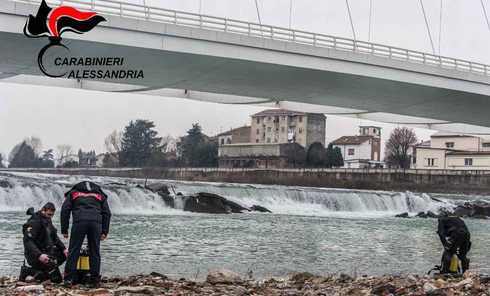 Sub nel Tanaro ad Alessandria per cercare il corpo del giovane brasiliano