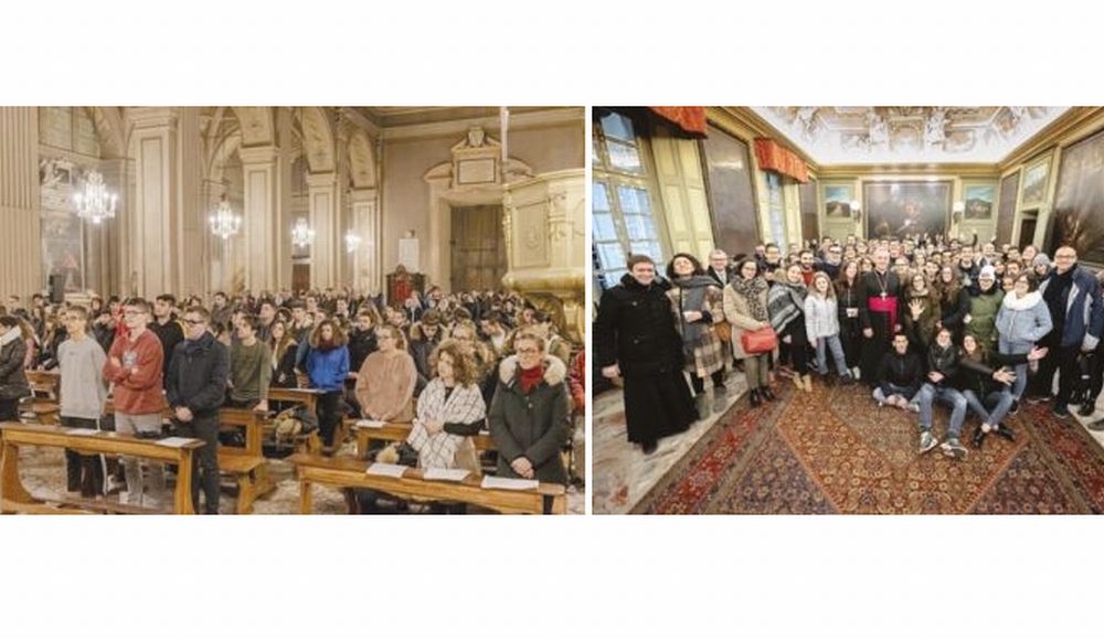 Il Vescovo ha incontrato i giovani della Diocesi per gli auguri natalizi