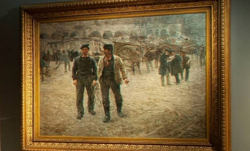 Piazza Caricamento, un’opera molto importante di Nomellini al Museo del Divisionismo