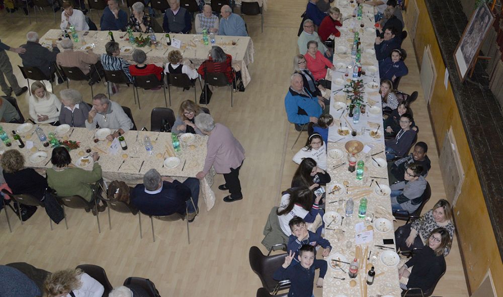 A Pontecurone un riuscito pranzo per il restauro del  “Cristo di Pietà” con ben 155 persone paganti