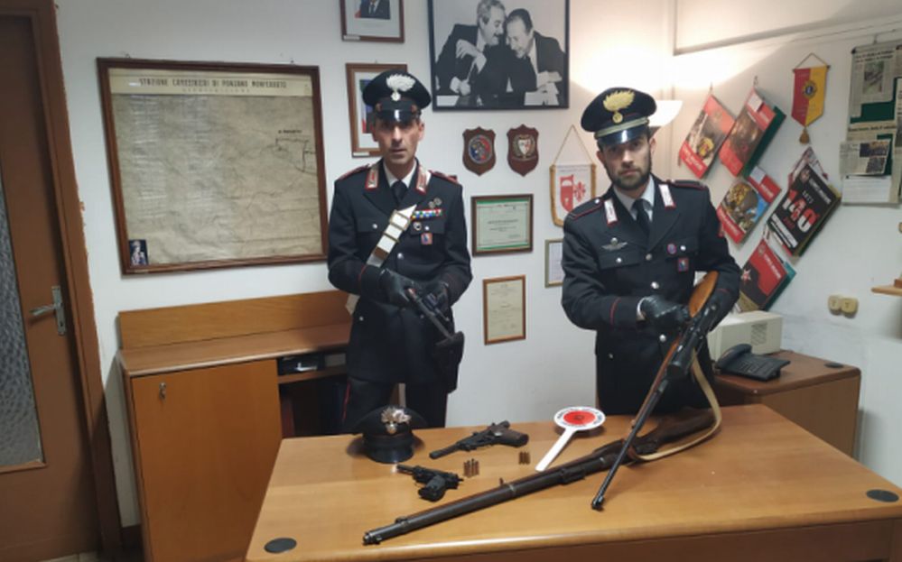 Nel casalese un uomo denunciato perché non custodiva le armi a norma