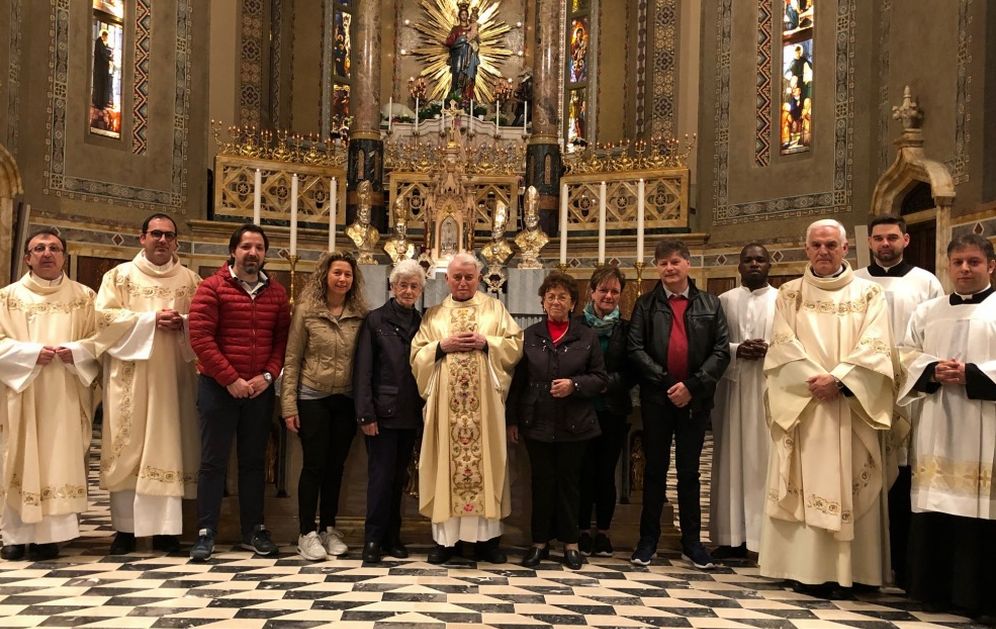 Al Santuario della Madonna della Guardia di Tortona festeggiati i 90 anni di Don Serafino Tosatto
