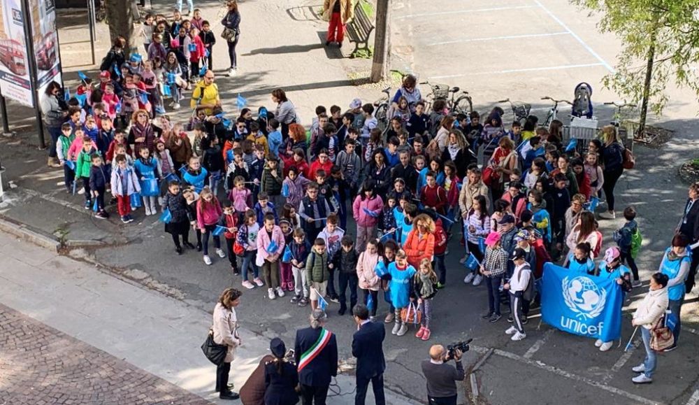 La marcia dell’UNICEF  con gli studenti delle Scuole Primarie di Alessandria