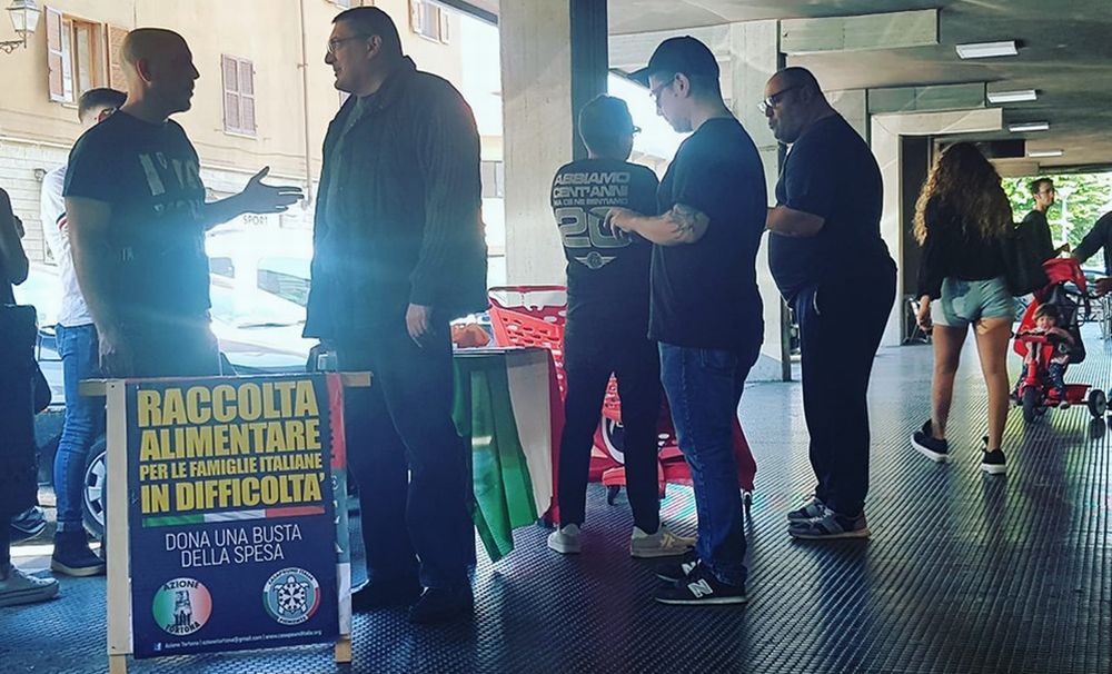 CasaPound continua ad aiutare le persone in difficoltà con la Raccolta Alimentare