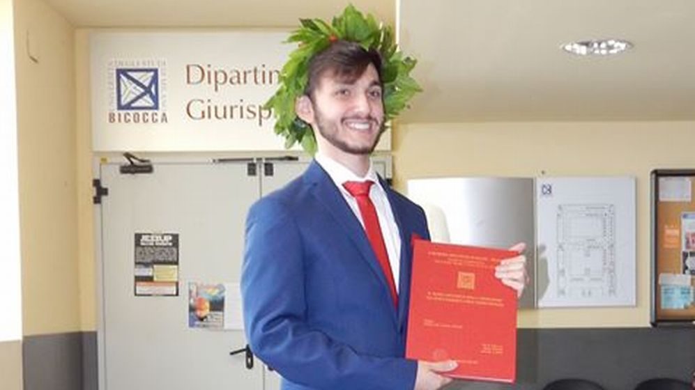 Il tortonese Alberto Tipaldi laureato in scienze dei servizi giuridici col massimo dei voti, complimenti