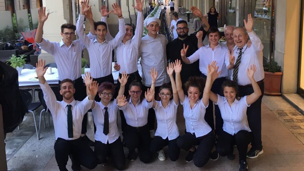 I ringraziamenti di Andrea Bani per la cena sotto i portici dei giorni scorsi