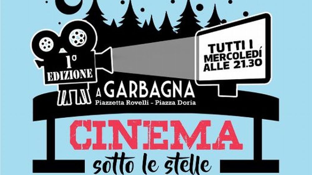 Mercoledì a Garbagna “Cinema sotto le stelle” gratis