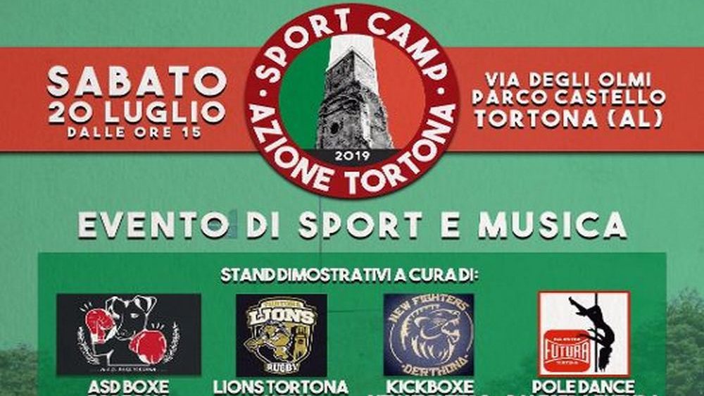 Sabato a Tortona una grande manifestazione per giovani e non solo sul Parco del Castello