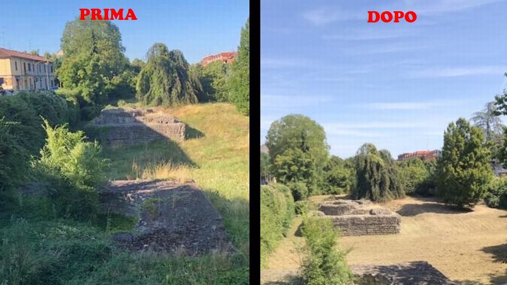 A Tortona finalmente risplendono i resti romani in via Emilia liberati dalle erbacce