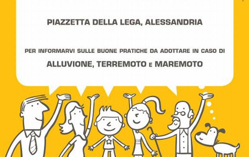 Nel week end volontari in piazza ad Alessandria per la campagna “Io non rischio”