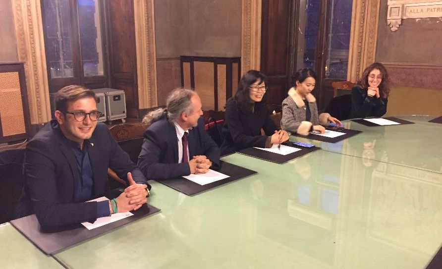 Due docenti dalla Cina fanno visita al sindaco di Alessandria