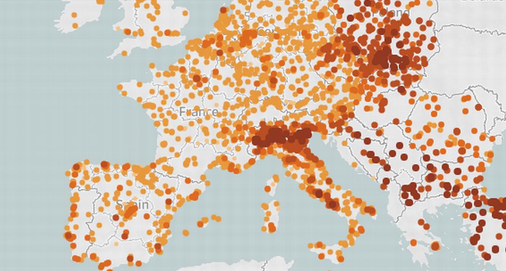 Secondo l’Agenzia europea per l’ambiente nel 2016 lo smog ha causato  circa 400.000 morti nell’Unione europea. Pianura Padana la più inquinata d’Europa
