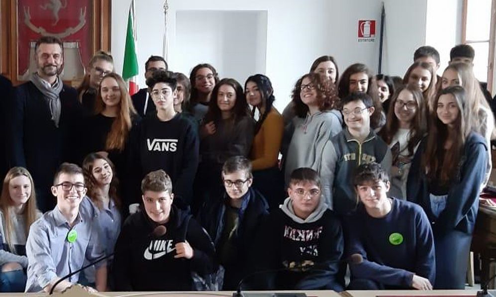 Gli studenti del Liceo “Giuseppe Peano” in municipio a Tortona