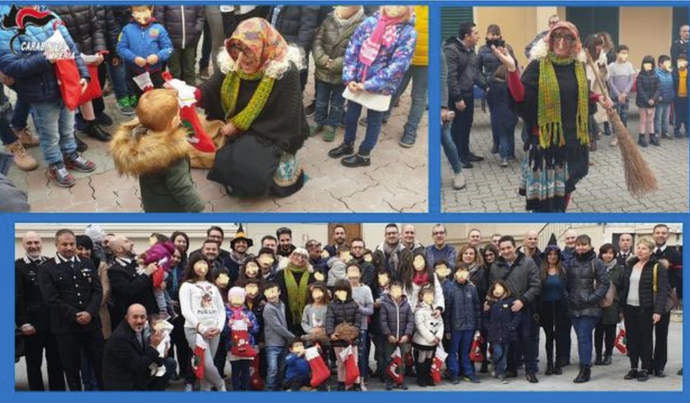 I carabinieri di Imperia festeggiano la befana