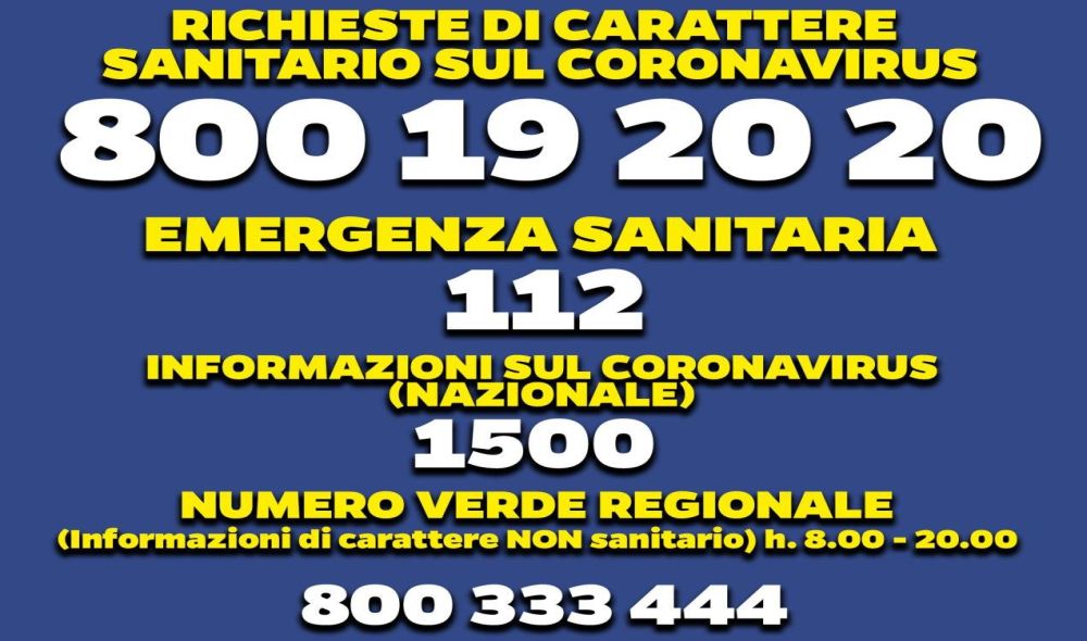 Coronavirus, la Regione Piemonte attiva un apposito numero verde: 800333444