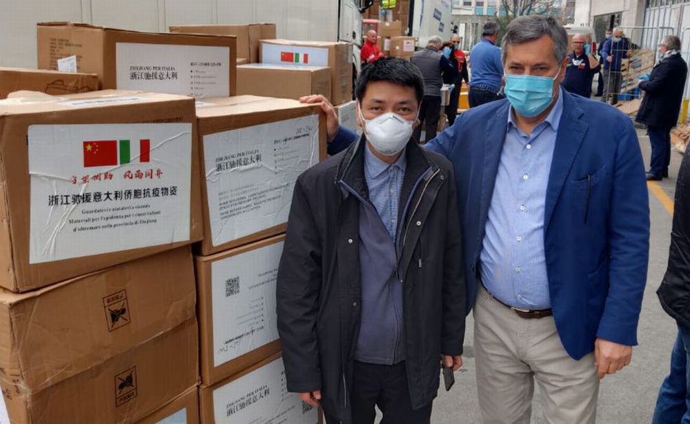 Le immagini del materiale arrivato dalla Cina anche per il Piemonte